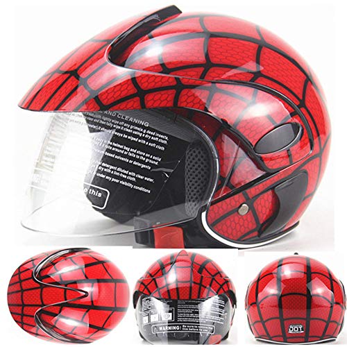 FQXM Casco de motocicleta para niños, casco todoterreno, casco de moto para niños, guantes y cascos para niños y niñas, adecuado para niños de 3 a 8 años, B