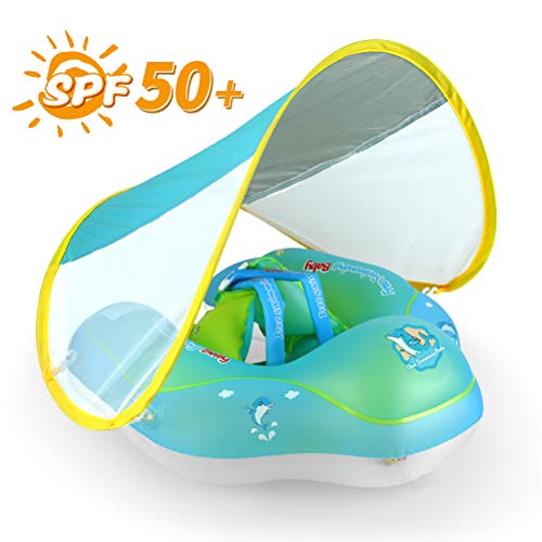 Free Swimming Baby Flotador inflable de la natación del bebé con la ayuda inferior segura y flotadores de la boya de la nadada para los nadados más seguros de la nueva versión grande