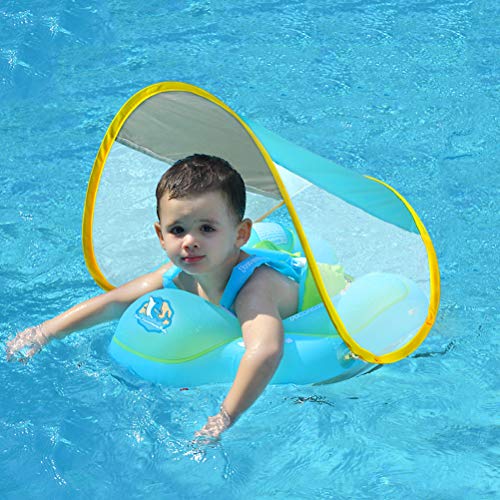 Free Swimming Baby Flotador inflable de la natación del bebé con la ayuda inferior segura y flotadores de la boya de la nadada para los nadados más seguros de la nueva versión grande