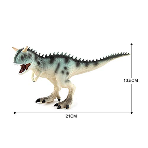 Friday Big Carnotaurus Jurassic World Park Dinosaurs Toy Soft PVC Figuras pintadas a mano Animal Modelo Juguetes para niños Regalo de Navidad (Color: JZD005 1)