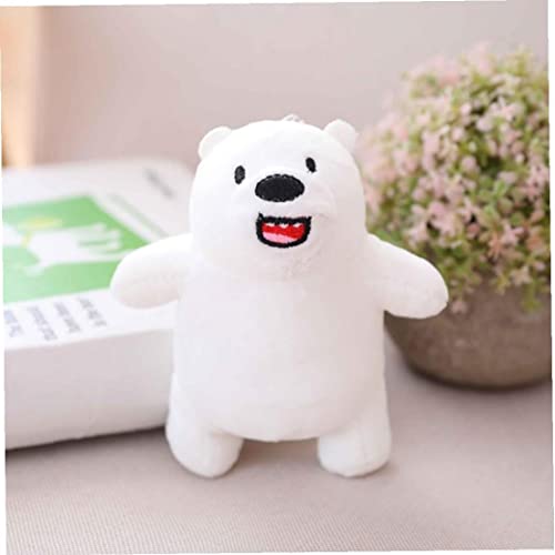 Froiny Kawaii We Bare Bears Peluche Colgante Juguete Oso Dibujos Animados Relleno Grizzly Ice Bear Grey Oso Llavero Kids Cumpleaños Regalo Panda Panda