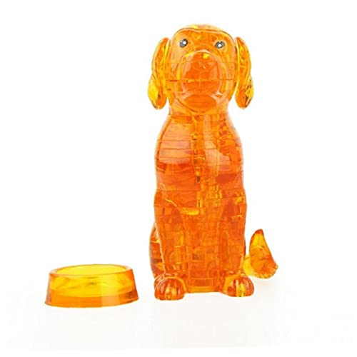 Froiny Puppy Dog Toys Crystal Puzzles Divertido Animal DIY Jigsaw Modelo Juguetes para Niños Niños Juguetes Inteligencia Juguetes (Color Azar)