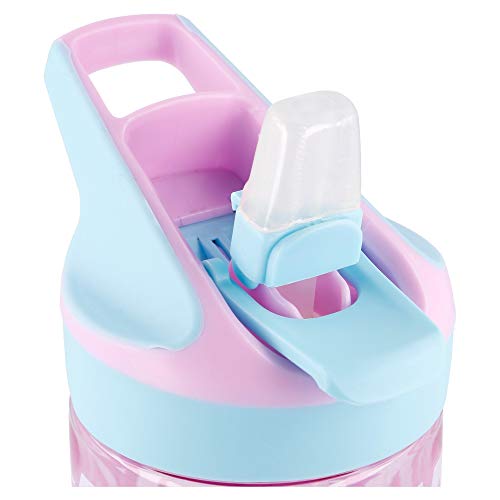 Frozen 2 | Botella de Tritan Reutilizable para Niños | Cantimplora Reusable con Sistema Antigoteo y Pajita de Silicona - Facil Apertura con botón - Sin BPA - Capacidad: 620 ml