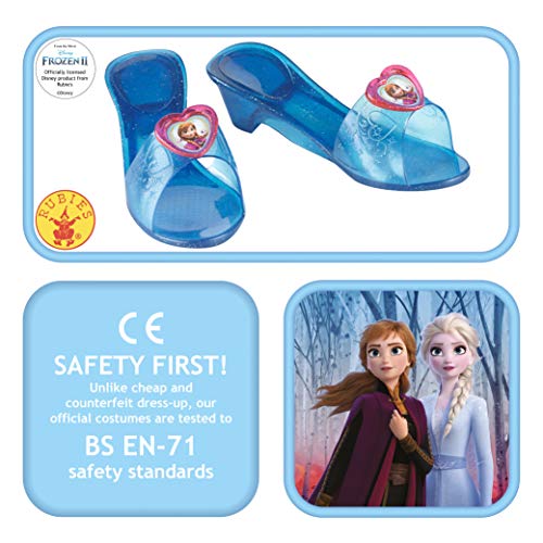 Frozen - Zapatos de Anna para niñas, complemento de disfraz - Talla 4-6 años (Rubie's 36169)