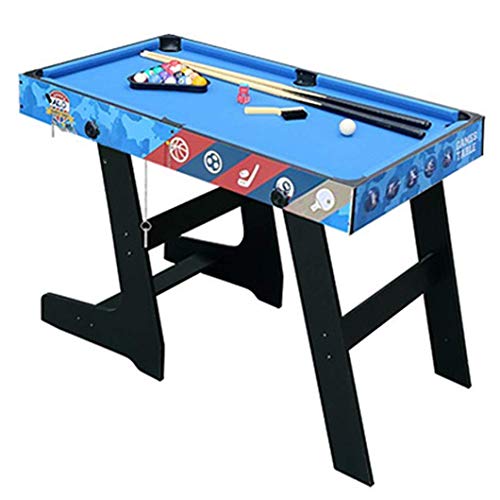 FSJD Mesa multijuego 5 en 1, fútbol de Mesa, fútbol, Hockey, Tenis de Mesa, Snooker, Tiro de Canasta, para Adultos, niños, Juegos Familiares Grandes de 4 pies