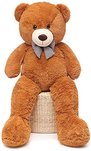 FSN Oso de Peluche Gigante Grande Teddy, 100cm Osito Suave y Cariñoso para Niños y Adultos (Marrón Oscuro)