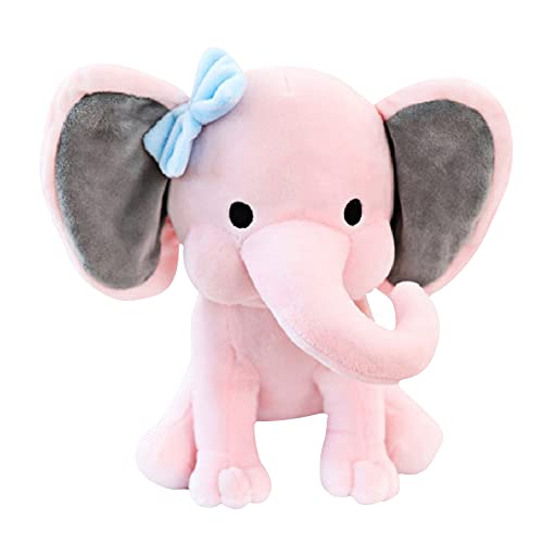 Fuaensm Juguete de peluche de elefante para bebé, juguete de peluche, almohada suave y calmante, decoración de habitación, juguetes para bebés, niños, niñas, rosa,