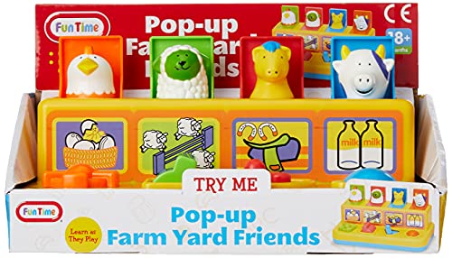 Fun Time Pop Up Farmyard Friends, amarillo