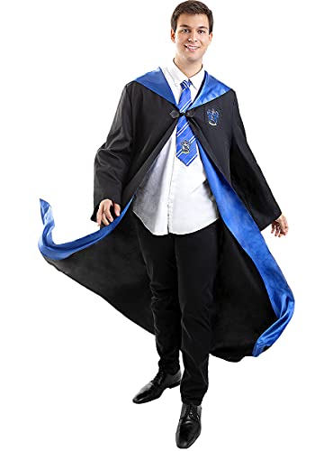 Funidelia | Corbata Ravenclaw Harry Potter Oficial para Hombre y Mujer ▶ Hogwarts, Magos, Películas & Series - Color: Azul, Accesorio para Disfraz - Licencia: 100% Oficial