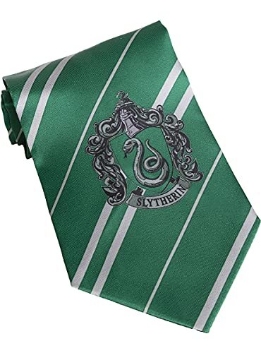 Funidelia | Corbata Slytherin Harry Potter Oficial para Hombre y Mujer ▶ Hogwarts, Magos, Películas & Series - Color: Verde, Accesorio para Disfraz - Licencia: 100% Oficial