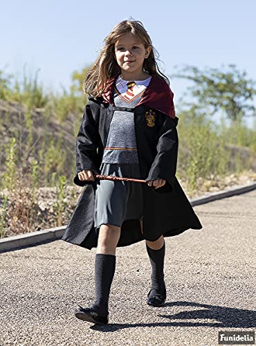 Funidelia | Disfraz de Hermione Granger Oficial para niña Talla 10-12 años ▶ Gryffindor, Magos, Películas & Series, Hogwarts - Color: Gris / Plateado - Licencia: 100% Oficial