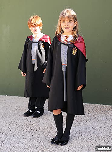 Funidelia | Disfraz de Hermione Granger Oficial para niña Talla 10-12 años ▶ Gryffindor, Magos, Películas & Series, Hogwarts - Color: Gris / Plateado - Licencia: 100% Oficial