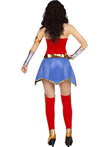 Funidelia | Disfraz de Wonder Woman Oficial para Mujer Talla M ▶ Mujer Maravilla, Superhéroes, DC Comics, Liga de la Justicia - Color: Multicolor - Licencia: 100% Oficial