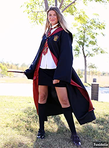 Funidelia | Disfraz Harry Potter Oficial para Hombre y Mujer Talla S ▶ Hogwarts, Magos, Películas & Series - Color: Negro - Licencia: 100% Oficial - Divertidos Disfraces y complementos