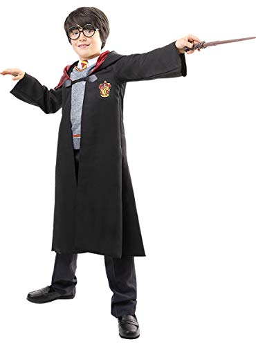 Funidelia | Disfraz Harry Potter Oficial para niño y niña Talla 5-6 años ▶ Películas & Series, Magos, Gryffindor, Hogwarts - Color: Negro - Licencia: 100% Oficial