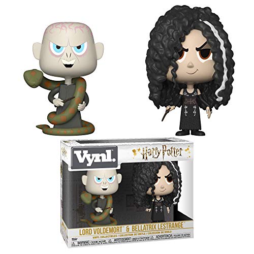 Funko 32780 VYNL - Paquete de 2 Unidades, 4 Pulgadas, Harry Potter: Bellatrix & Voldemort, Multi