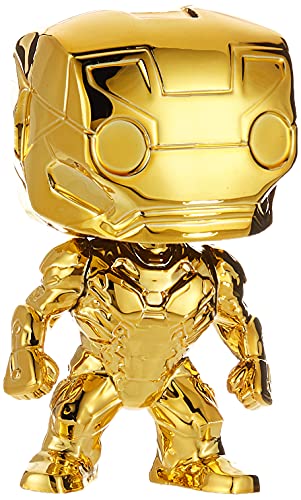 Funko 33434 POP Bobble: Marvel: Marvel Studios 10: Iron Man (Chrome)