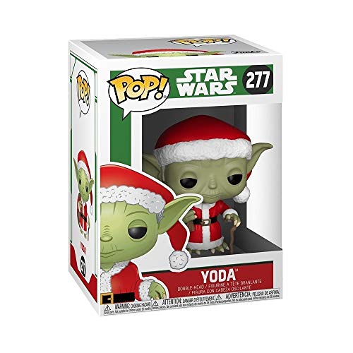 Funko 33885 POP Bobble: Star Wars: Holiday Santa Yoda