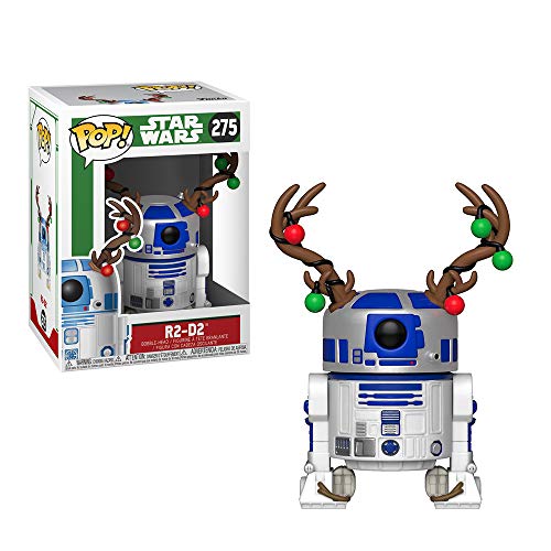 Funko 33891 POP Bobble: Star Wars: Holiday R2-D2 w/ Antlers