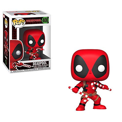 Funko 33985 POP Bobble: Marvel: Holiday Deadpool w/ Candy Canes