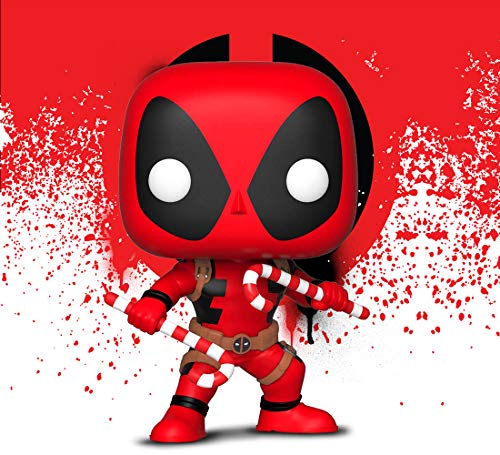 Funko 33985 POP Bobble: Marvel: Holiday Deadpool w/ Candy Canes