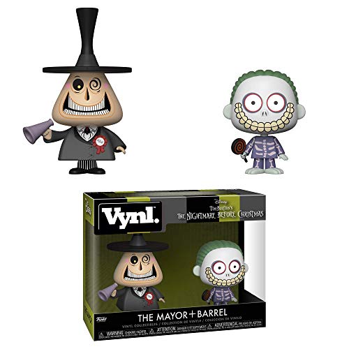 Funko 34002 VYNL 4 Inch 2-Pack: Disney: NBX: Mayor and Barrel