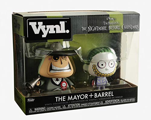 Funko 34002 VYNL 4 Inch 2-Pack: Disney: NBX: Mayor and Barrel