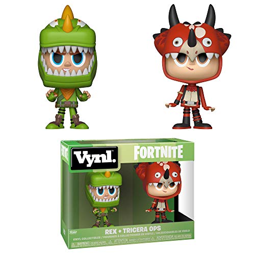 Funko 35273 VYNL 4" 2-Pack: Fortnite: Rex & Tricera Ops, Multi