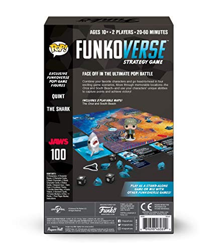 Funko 46069 Pop Funkoverse: Jaws 100-Expandalone Estrategia Juego de Mesa, Multicolor