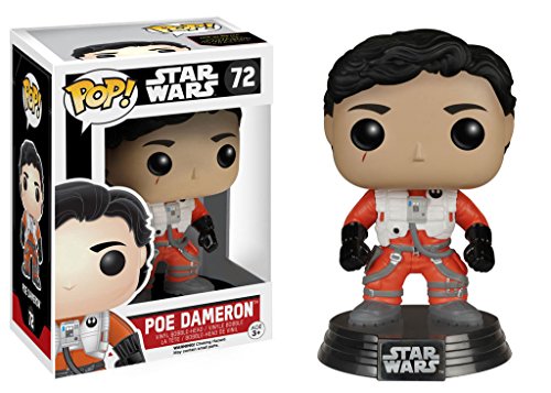 Funko 6230 Star Wars 6230 "Pop Bobble E7 TFA Poe Dameron Figure with/without Helmet