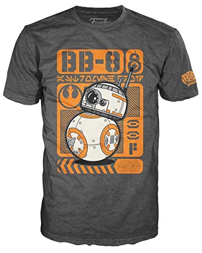 Funko – Camiseta de 196 – Pop Tees, Star Wars – Episode 7, BB de 8 Type Póster, tamaño XL