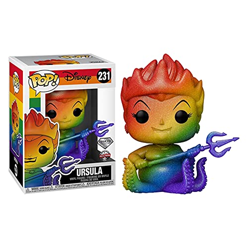 Funko Disney Pride 2021 Diamond Collection Pop! Ursula (Rainbow) Figura de vinilo de tema caliente exclusiva