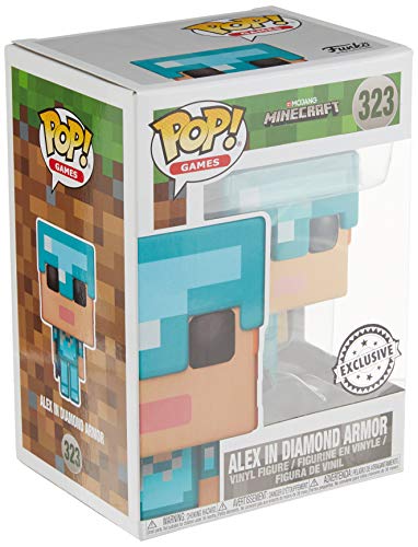 Funko - Figurine Minecraft - Alex In Diamond Armor Exclu Pop 10cm - 0889698264013