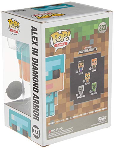 Funko - Figurine Minecraft - Alex In Diamond Armor Exclu Pop 10cm - 0889698264013