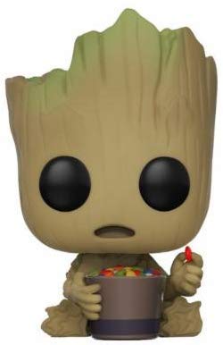 Funko – Guardianes de la Galaxia 2 – Colección Pop Vinyl, Figura 264: Groot con Bol de Caramelos