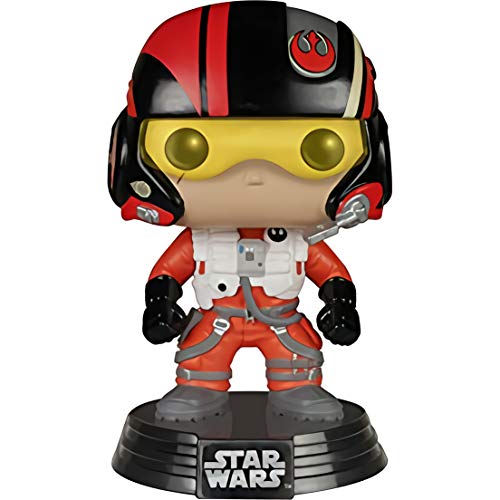 Funko Poe Dameron: Figura de vinilo de Star Wars x POP! y 1 paquete protector gráfico de plástico PET [#062 / 06222 - B]