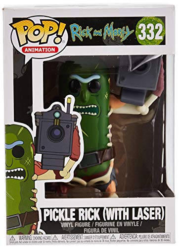 Funko Pop and Morty Rick & Morty: Pickle Rick con Laser, Multicolor, One Size (27862)