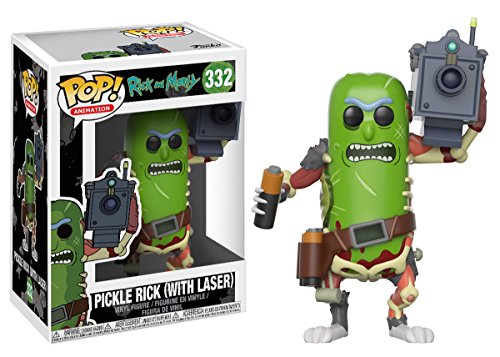 Funko Pop and Morty Rick & Morty: Pickle Rick con Laser, Multicolor, One Size (27862)