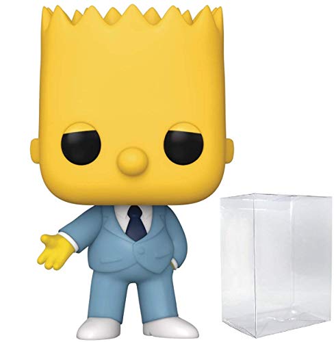 Funko Pop! Animation: Simpsons - Figura de vinilo de Mafia Bart (incluye funda protectora de caja de pop)