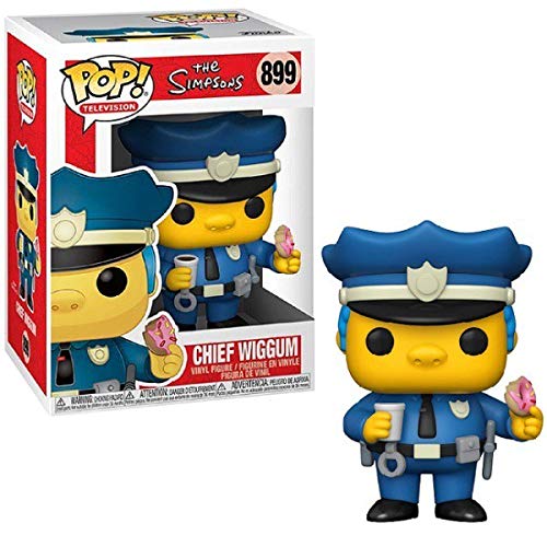 Funko- Pop Animation The Simpsons Chief Wiggum Juguete coleccionable, Multicolor (52946)