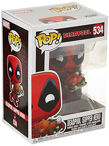 Funko - Pop! Bobble Vinyle Marvel: Holiday - Deadpool Figura Coleccionable, Multicolor (43337)