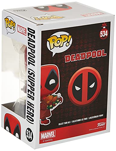 Funko - Pop! Bobble Vinyle Marvel: Holiday - Deadpool Figura Coleccionable, Multicolor (43337)