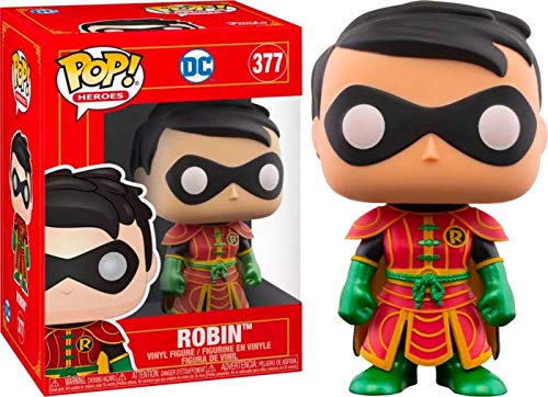 Funko Pop! DC Heroes: Imperial Palace – Figura de vinilo de Robin (incluye funda protectora de caja de pop)