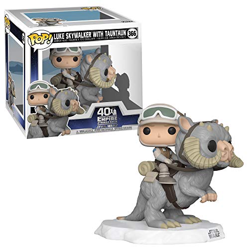 Funko - Pop! Deluxe: Star Wars- Luke on Taun Taun Figura Coleccionable, Multicolor (46764)