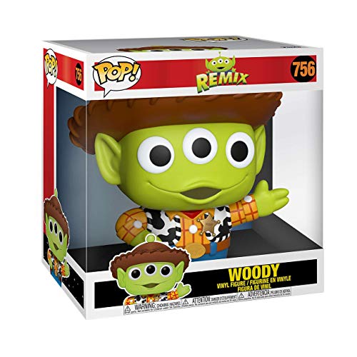 Funko Pop Disney Pixar Alien Remix Anniversary 10"  Woody Juguete Coleccionable, Multicolor