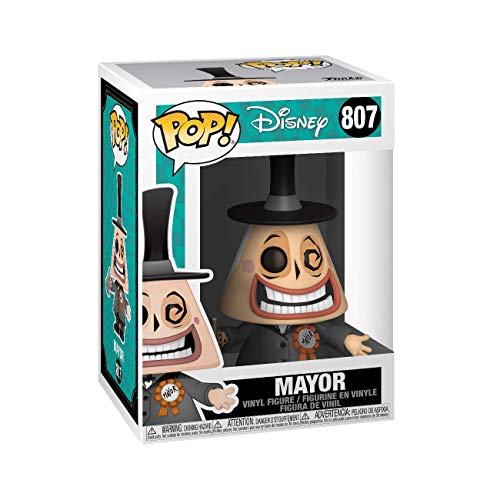 Funko- Pop Disney: The Nightmare Before Christmas-Mayor w/Megaphone w/Chase (El diseño Puede Variar) Xmas Figura Coleccionable, Multicolor (48181)