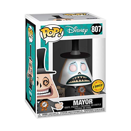 Funko- Pop Disney: The Nightmare Before Christmas-Mayor w/Megaphone w/Chase (El diseño Puede Variar) Xmas Figura Coleccionable, Multicolor (48181)