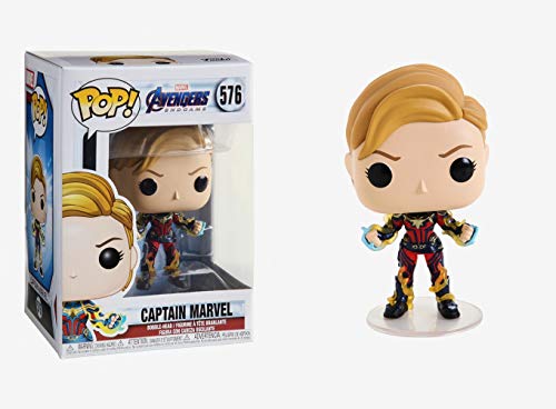 Funko- Pop Endgame-Captain Marvel w/New Hair Avengers Collectible Toy, Multicolor (45143)