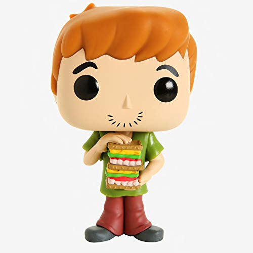 Funko- Pop Figura de Vinilo: Animación: Scooby Doo-Shaggy w/Sandwich Coleccionable, Multicolor (39949)