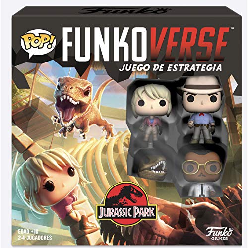 Funko- Pop Funkoverse 100-Base (Spanish) Jurassic Park Board Game, Multicolor (47122)